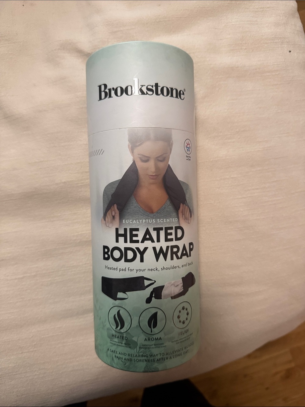 Brookstone Heated Body Wrap Eucalyptus Scented